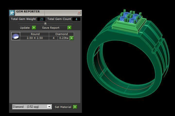 man ring 3D print model_14