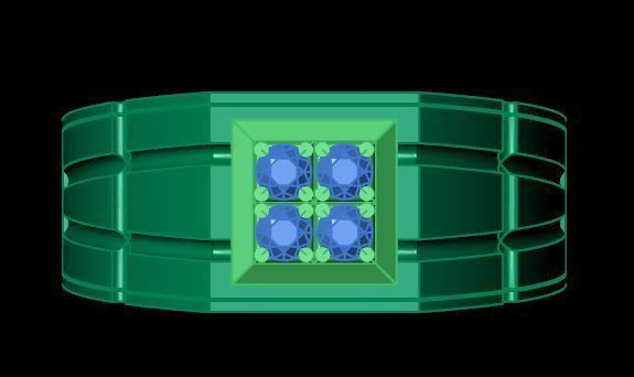 man ring 3D print model_10