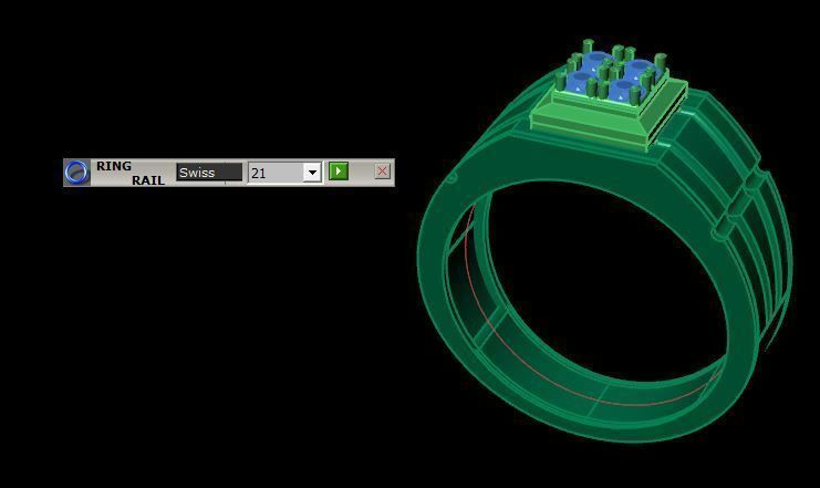 man ring 3D print model_15