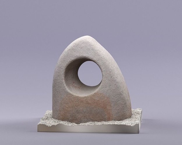 S00091 Stone high and lowpoly Free low-poly 3D model