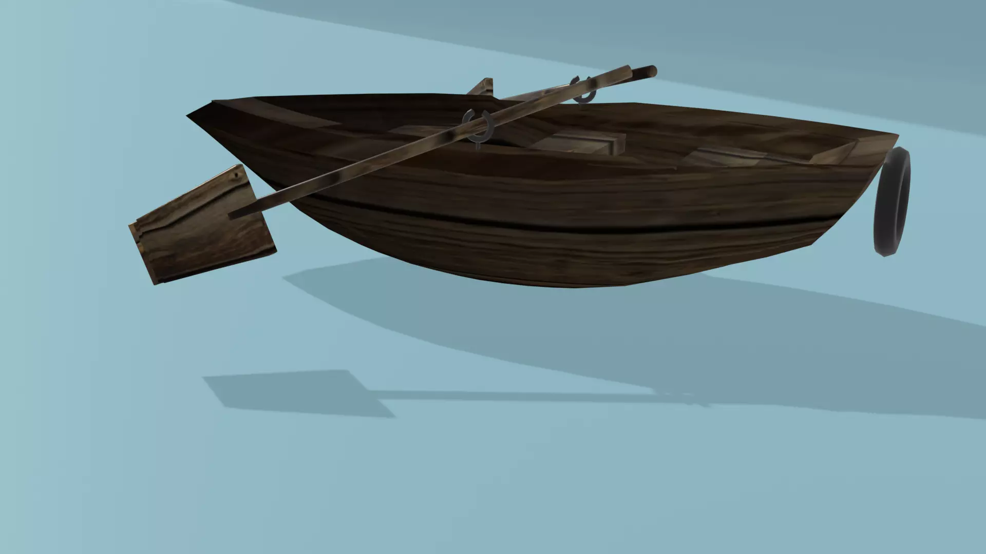 Row Boat 3D model_0