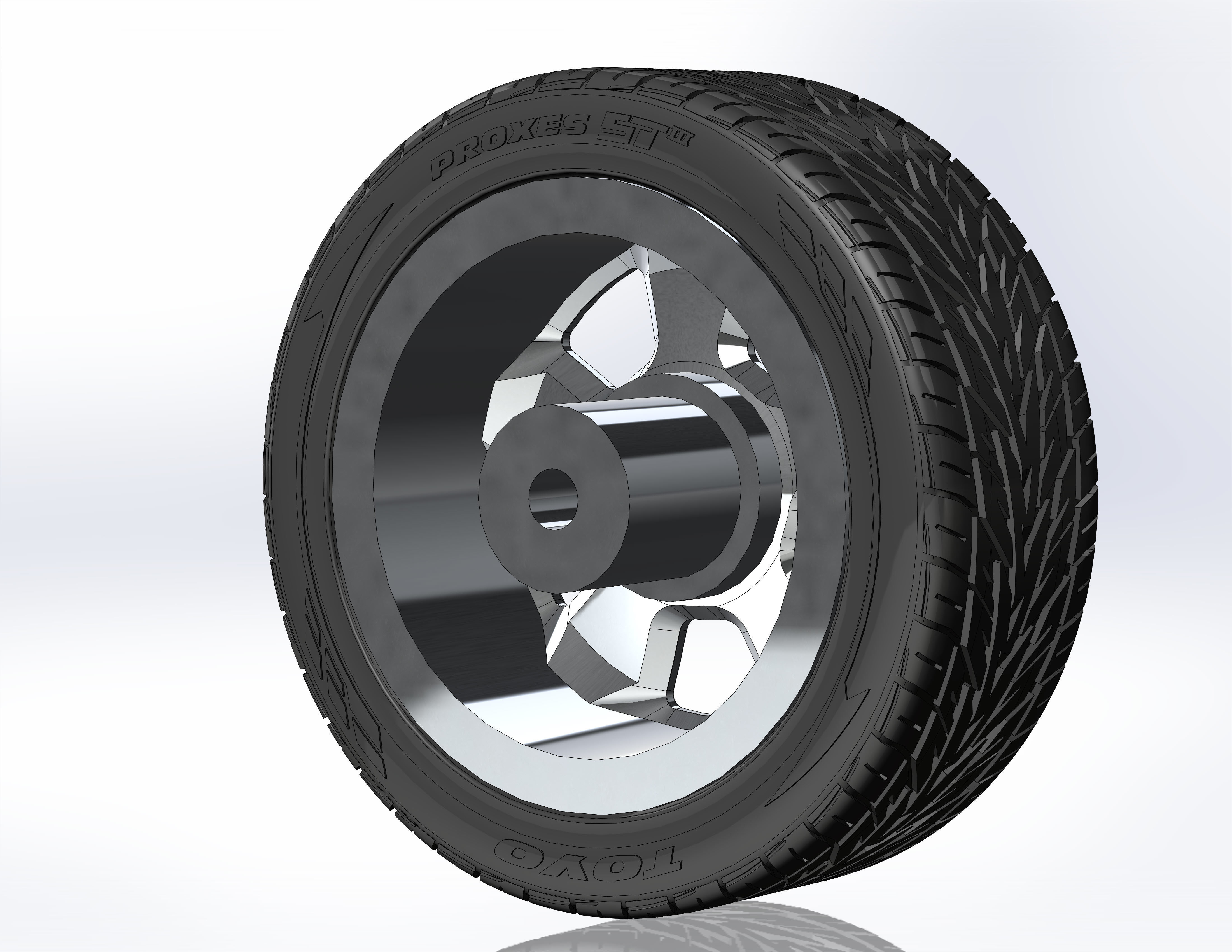 Custom wheels Schott Custom SS D concave for your scale model 3D print model_2