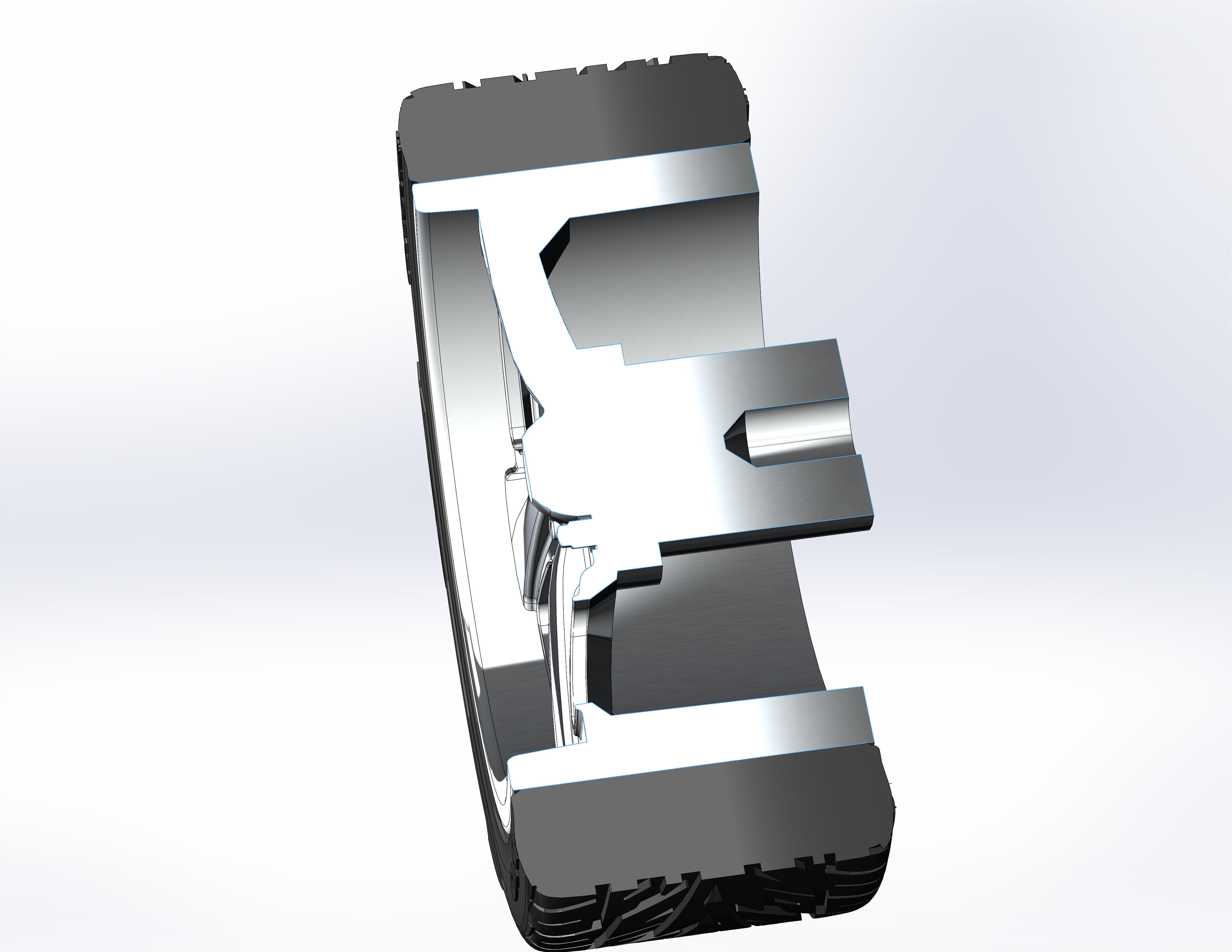 Custom wheels Schott Custom SS D concave for your scale model 3D print model_6