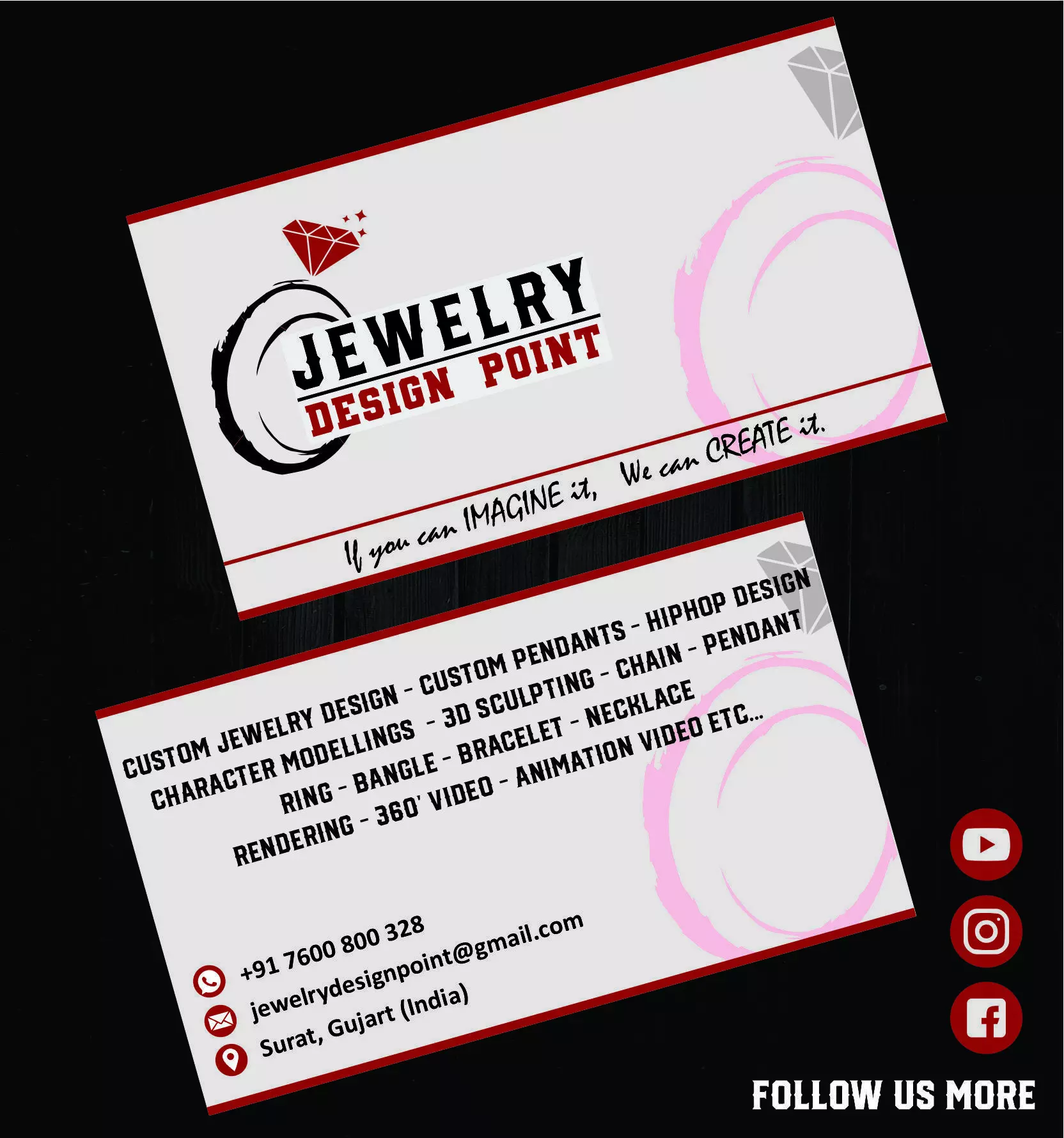 Custom Initial K Letter Diamond Pendant A to Z Alphabet Necklace 3D print model_2