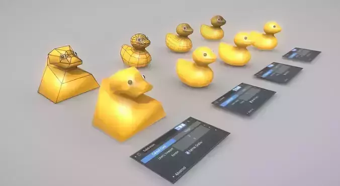 Subdivision Ready Rubber Duck Free 3D model