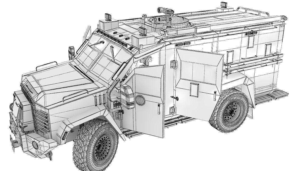 Bearcat military 3D model_12