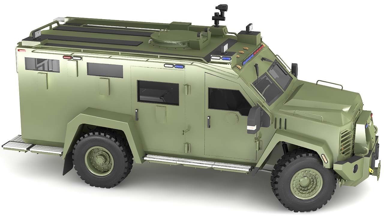 Bearcat military 3D model_6