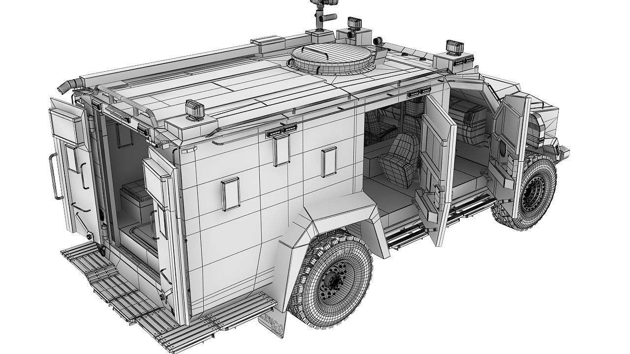 Bearcat military 3D model_27