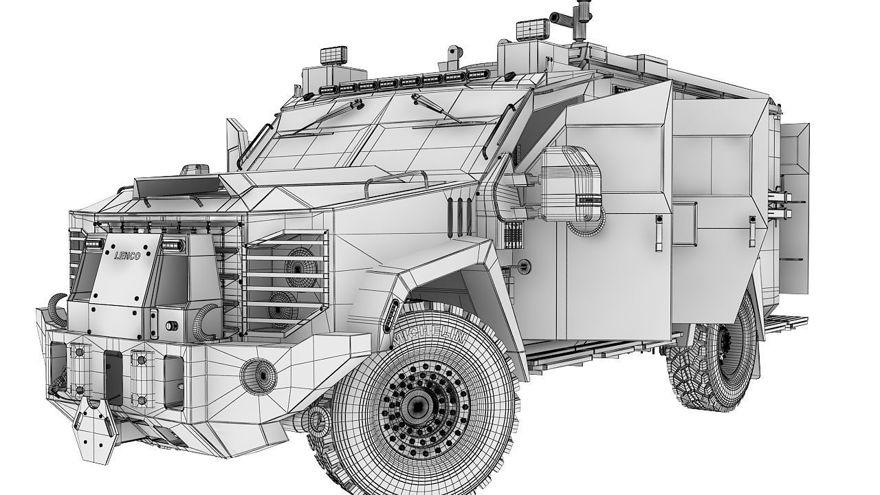 Bearcat military 3D model_22