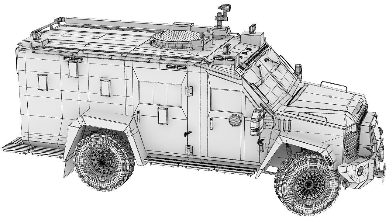 Bearcat military 3D model_7