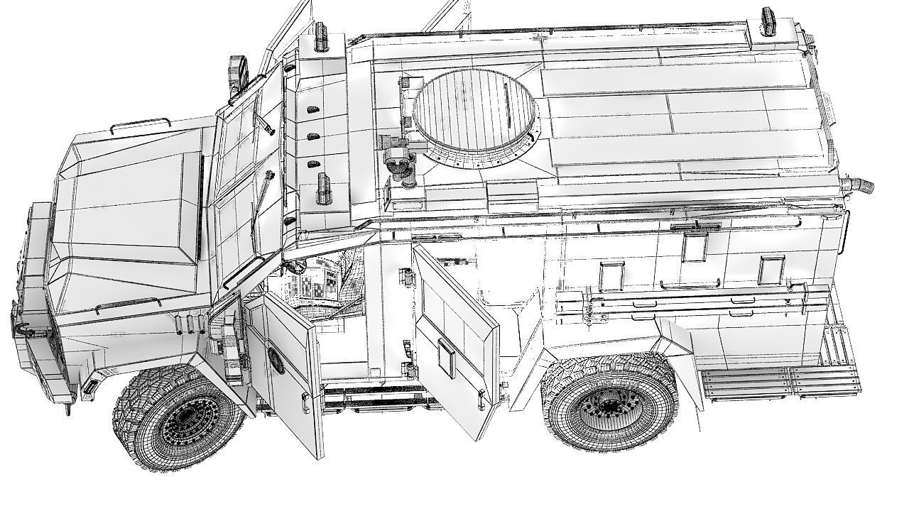 Bearcat military 3D model_10
