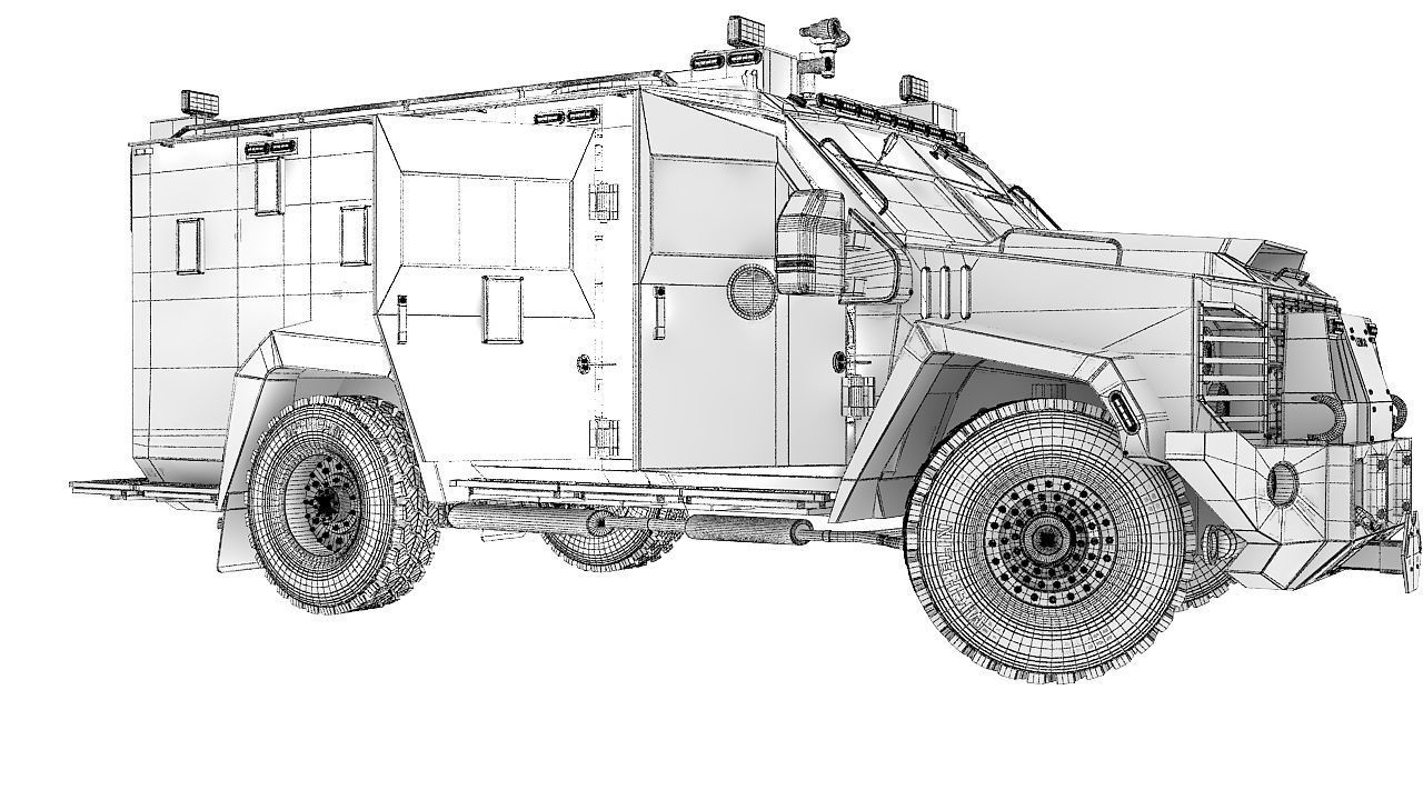 Bearcat military 3D model_15