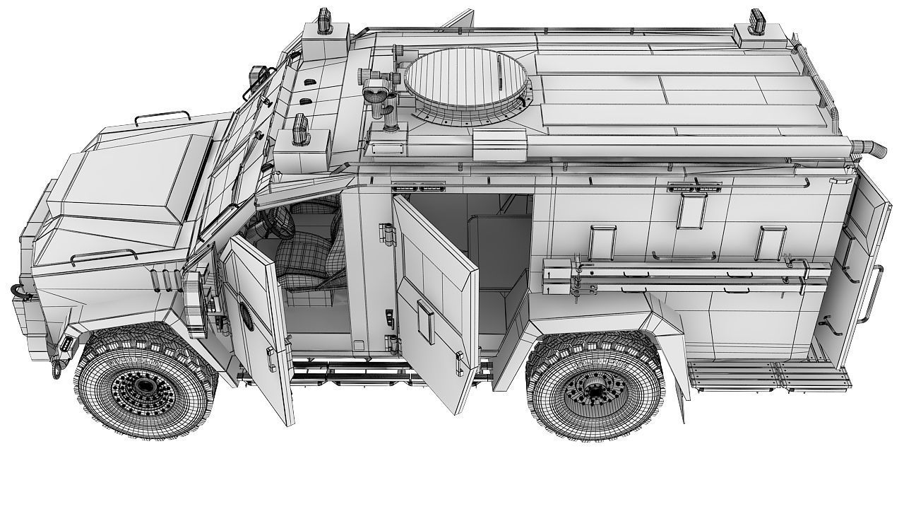 Bearcat military 3D model_25