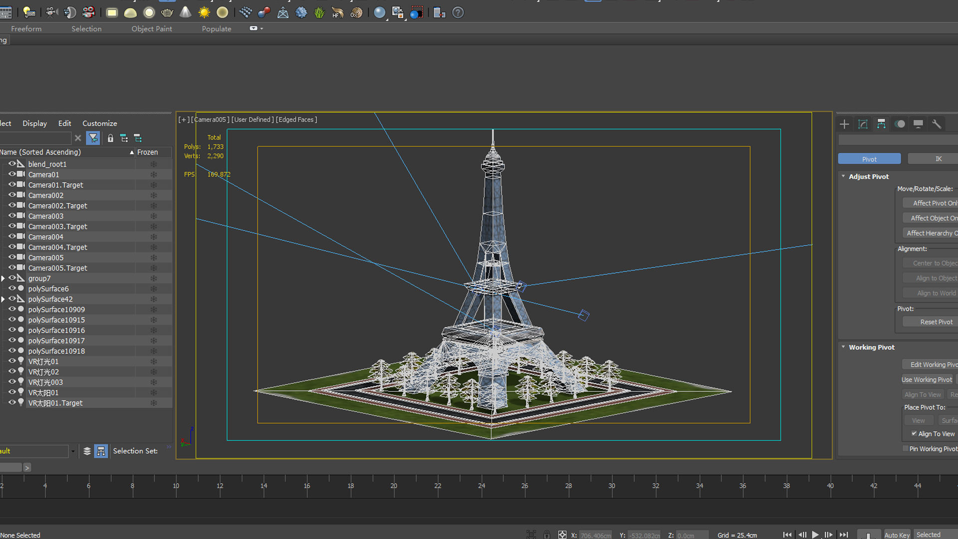 tokyo famous architecture building radio tokyo tower eiffel  3D model_5