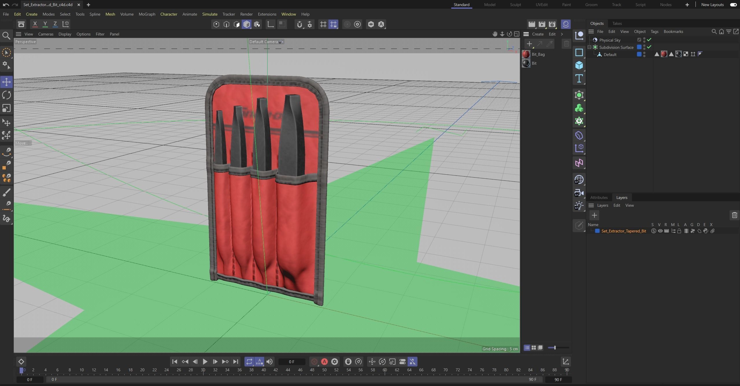 SO Set Extractor Tapered Bit SR40K Low-poly 3D model_29