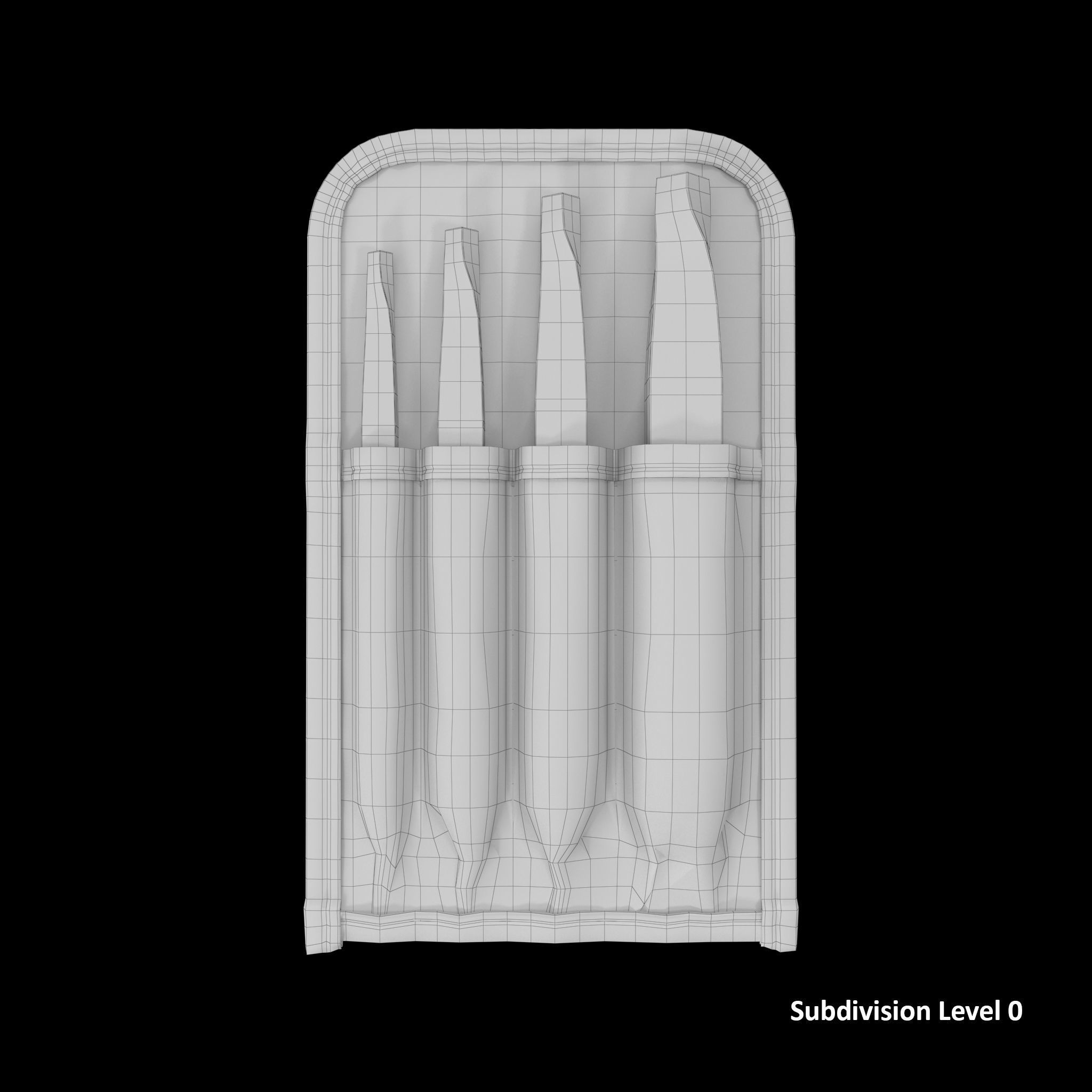 SO Set Extractor Tapered Bit SR40K Low-poly 3D model_8