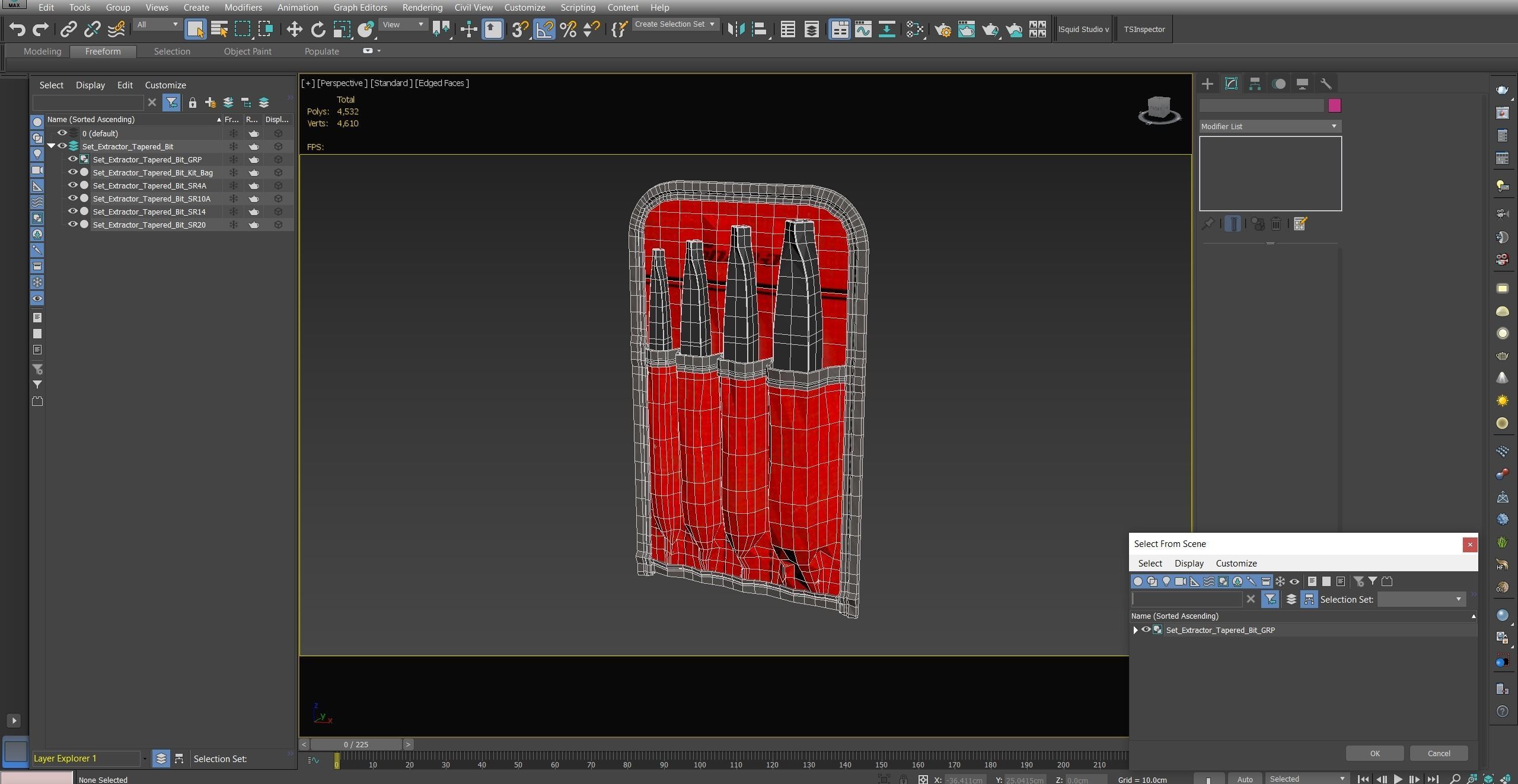 SO Set Extractor Tapered Bit SR40K Low-poly 3D model_25