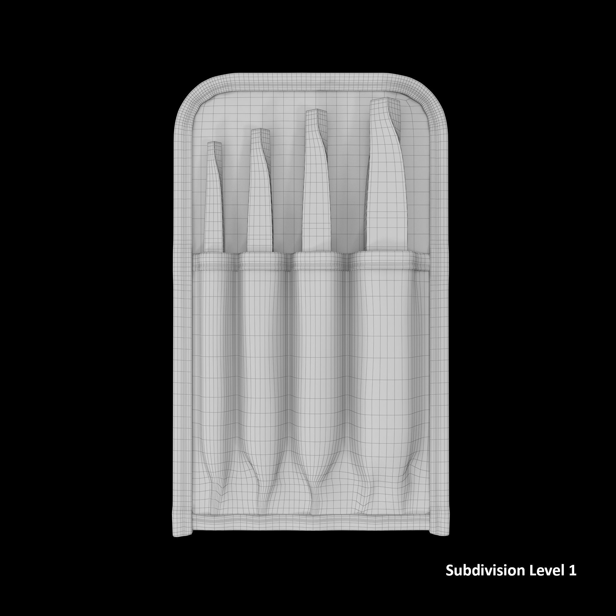 SO Set Extractor Tapered Bit SR40K Low-poly 3D model_9
