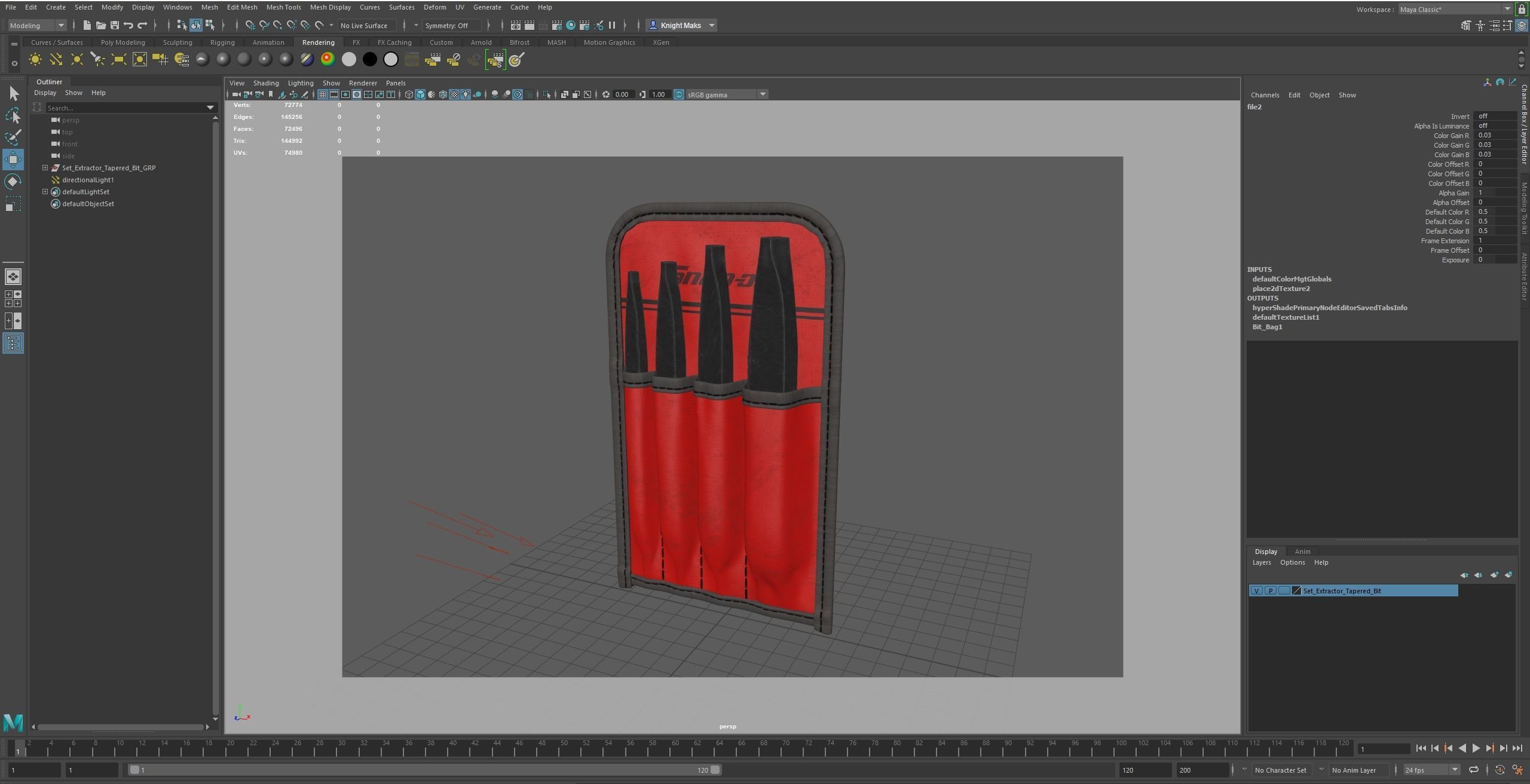 SO Set Extractor Tapered Bit SR40K Low-poly 3D model_27