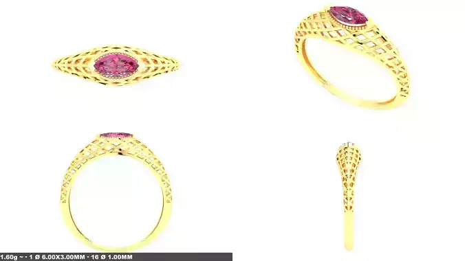 Gold Filigree Ring Marquise Ruby Jewelry Rings Printable