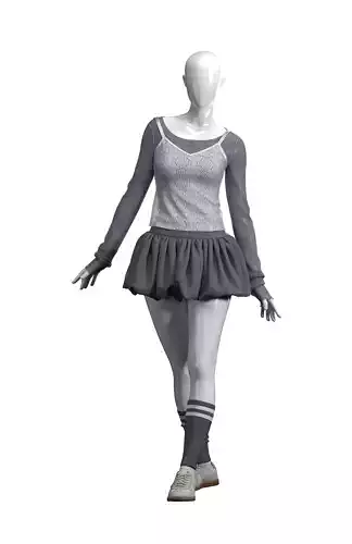 BALLET CORE FEMININE OUTFIT 