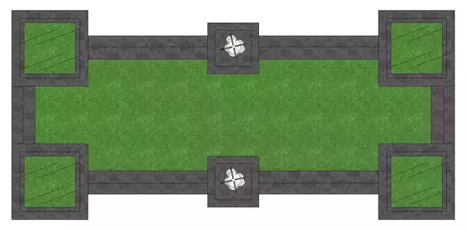 planter buffer zone sketchup model 3D model