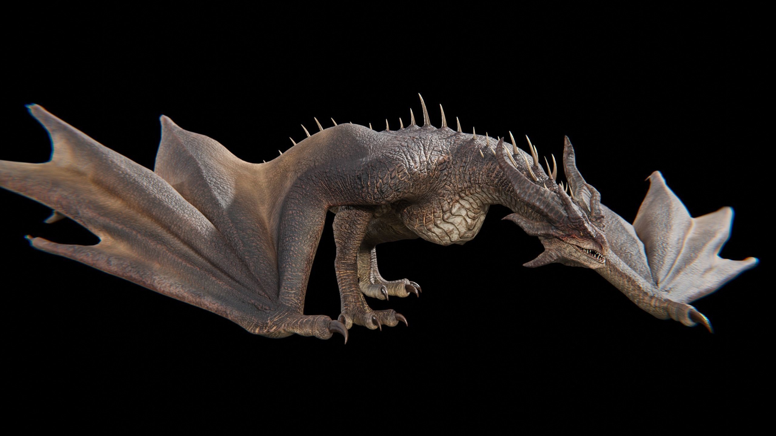 Dragon Wyvern Alpha Low-poly 3D model_31
