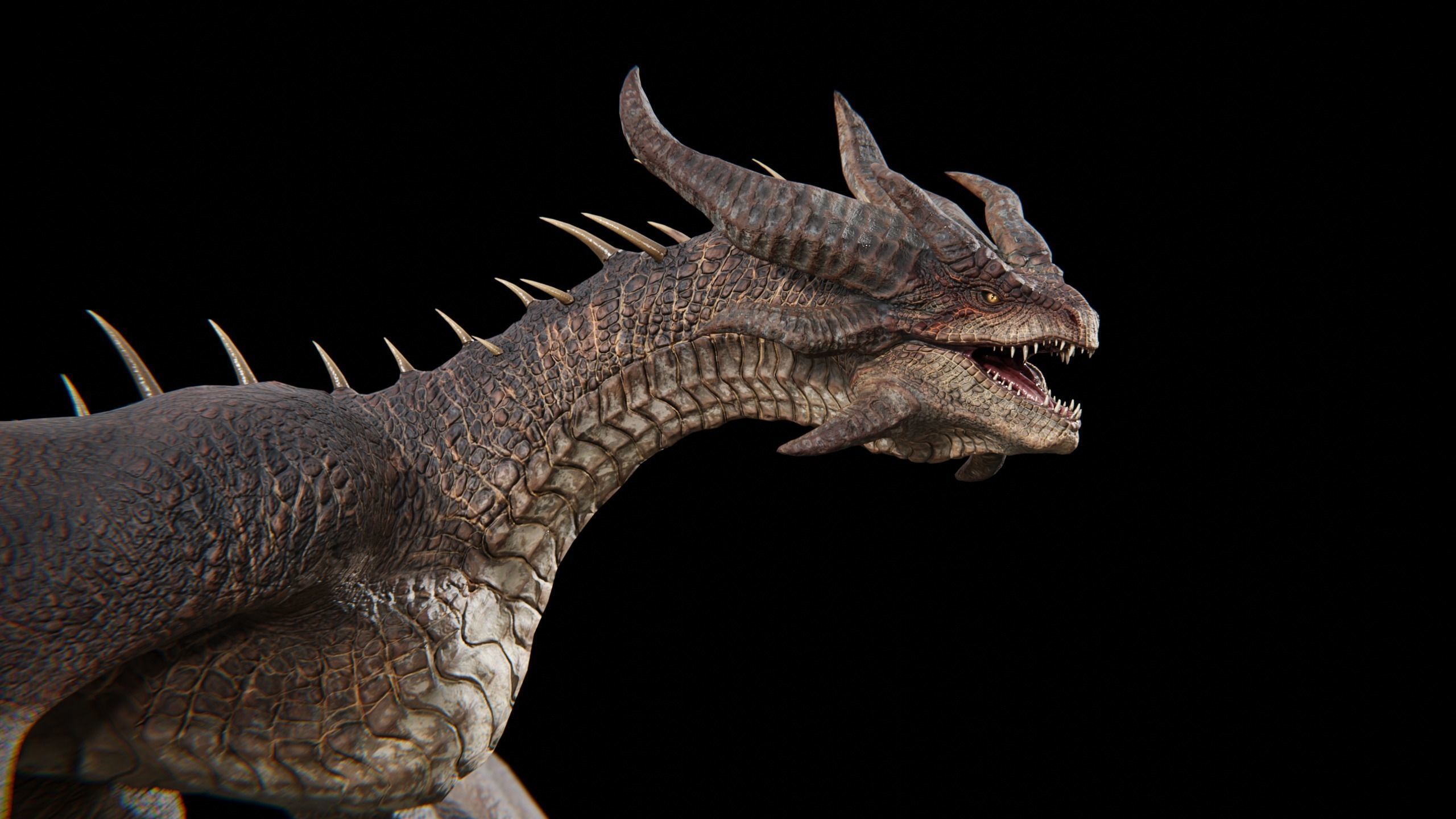 Dragon Wyvern Alpha Low-poly 3D model_12