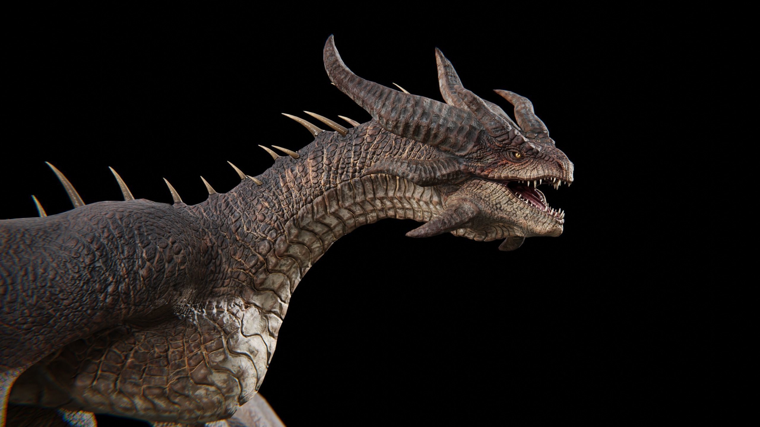 Dragon Wyvern Alpha Low-poly 3D model_41