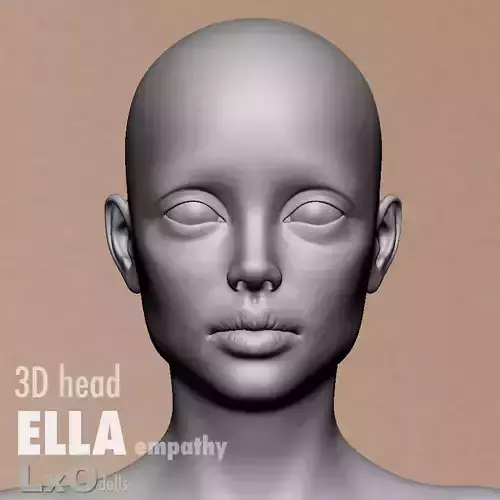 3D Female Head - ELLA empathy 3D model