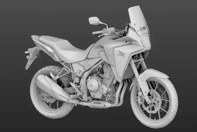 2024 Honda NX500 3D model