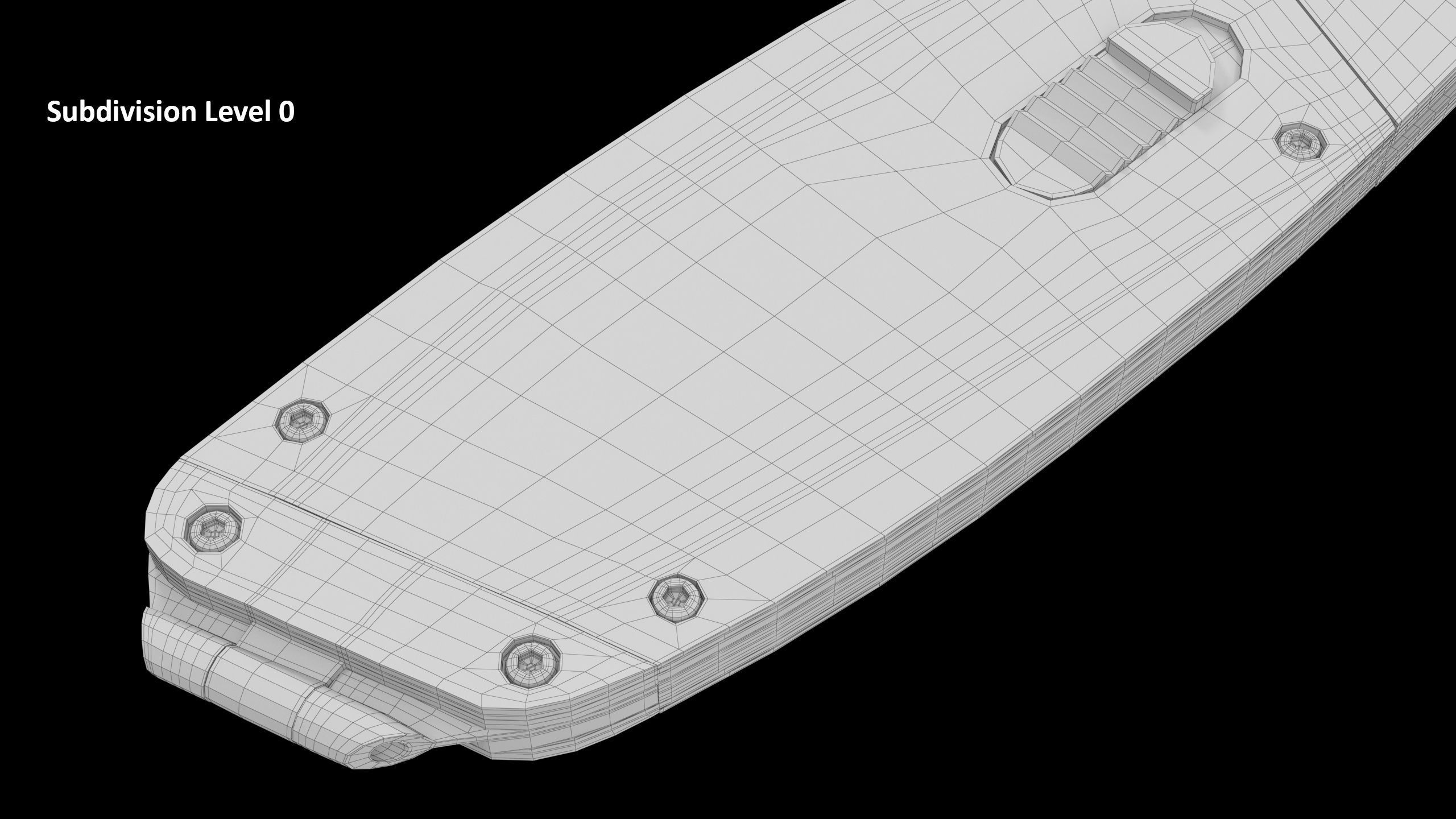 SO Retractable utility knife UTK100 Low-poly 3D model_12