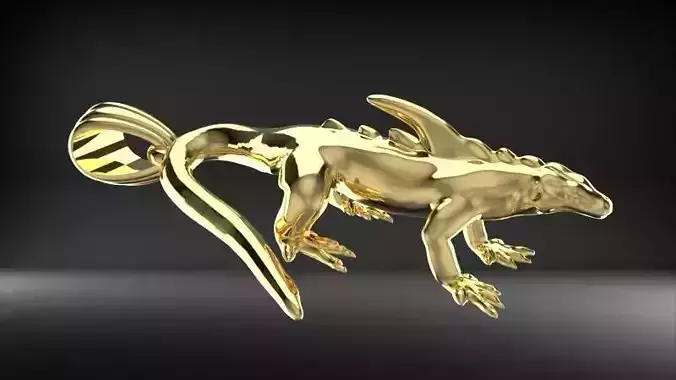 Lizard Pendant Necklace Charm Bracelet Jewelry