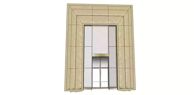 main entrance big entrance door sketchup model