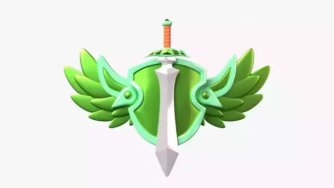 Emerald 3D Illustration