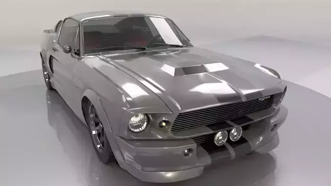 Mustang Eleanor Low Poly