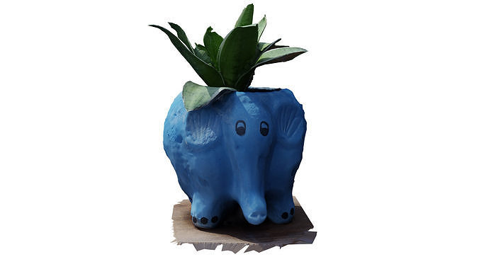 Elephant Flowerpot 3D model