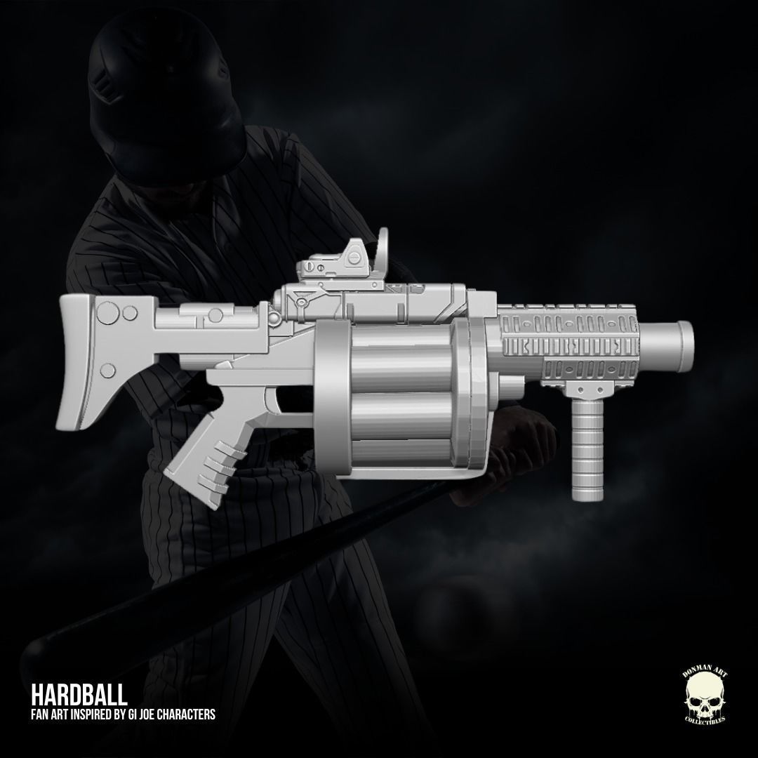 Hardball GI Joe Fan Art kit3D printable File For Action Figures 3D print model_18