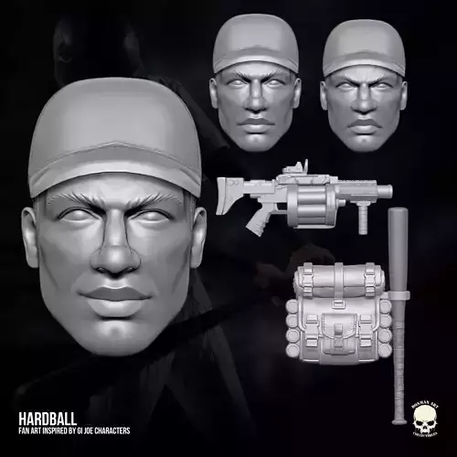 Hardball GI Joe Fan Art kit3D printable File For Action Figures