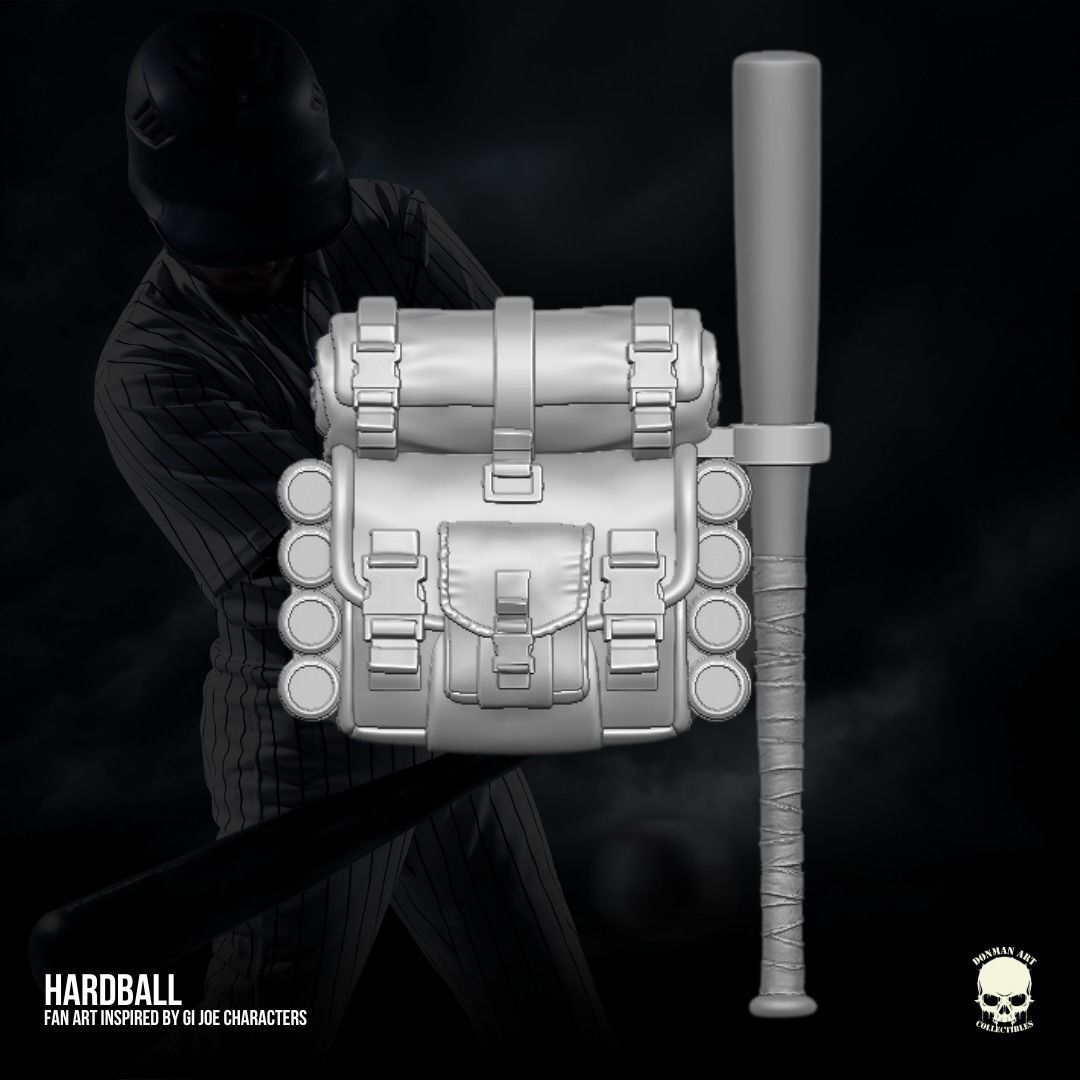 Hardball GI Joe Fan Art kit3D printable File For Action Figures 3D print model_11