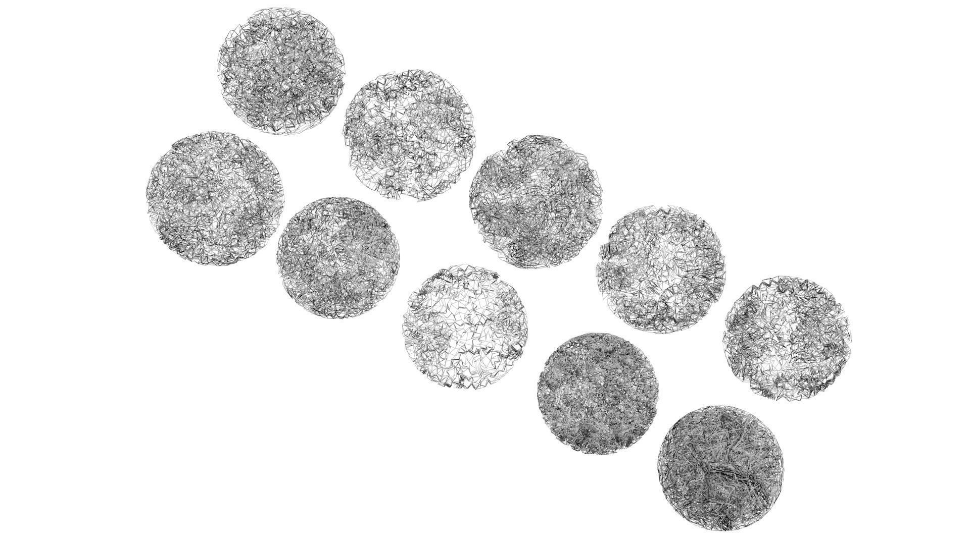 Crumpled Papers Set 3D model_12