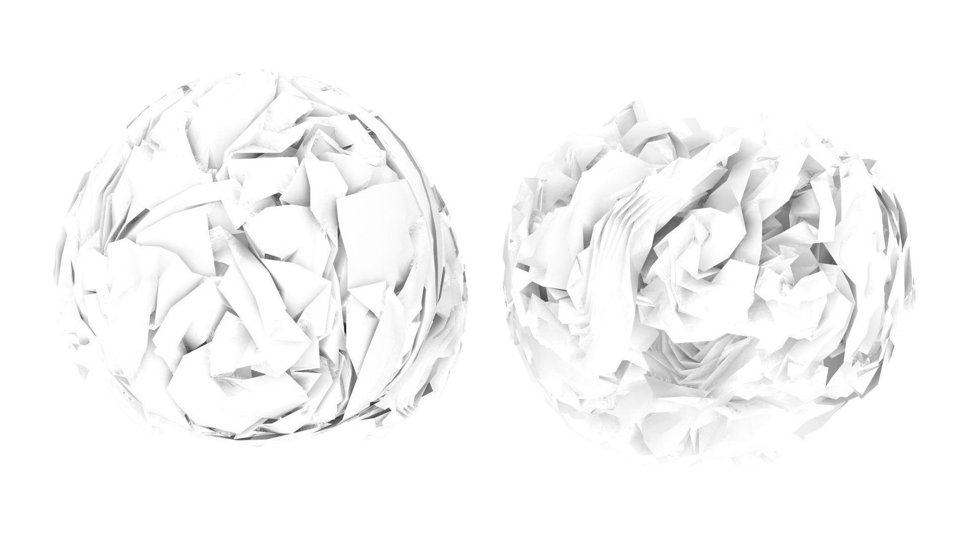 Crumpled Papers Set 3D model_10