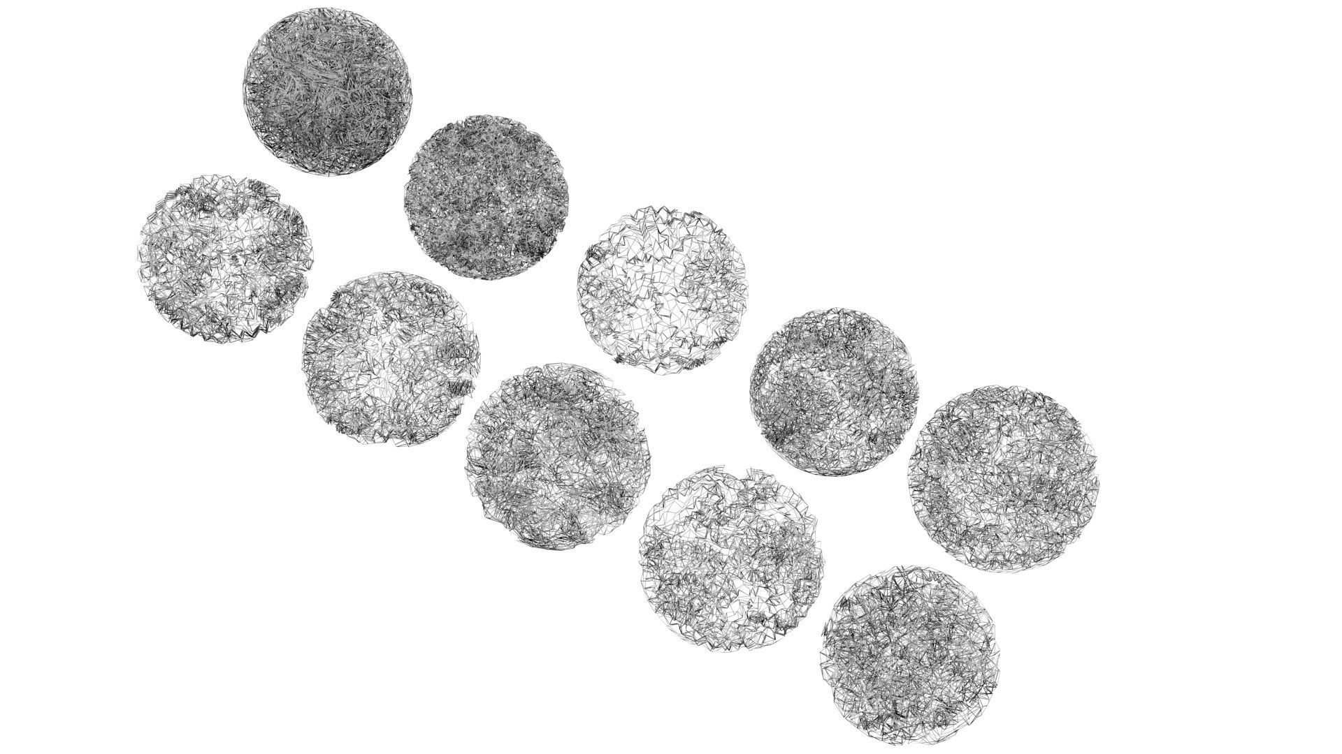 Crumpled Papers Set 3D model_14