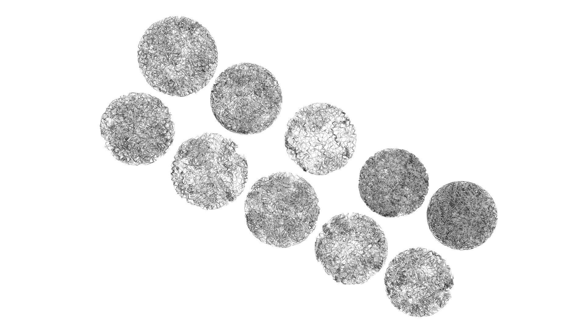 Crumpled Papers Set 3D model_15