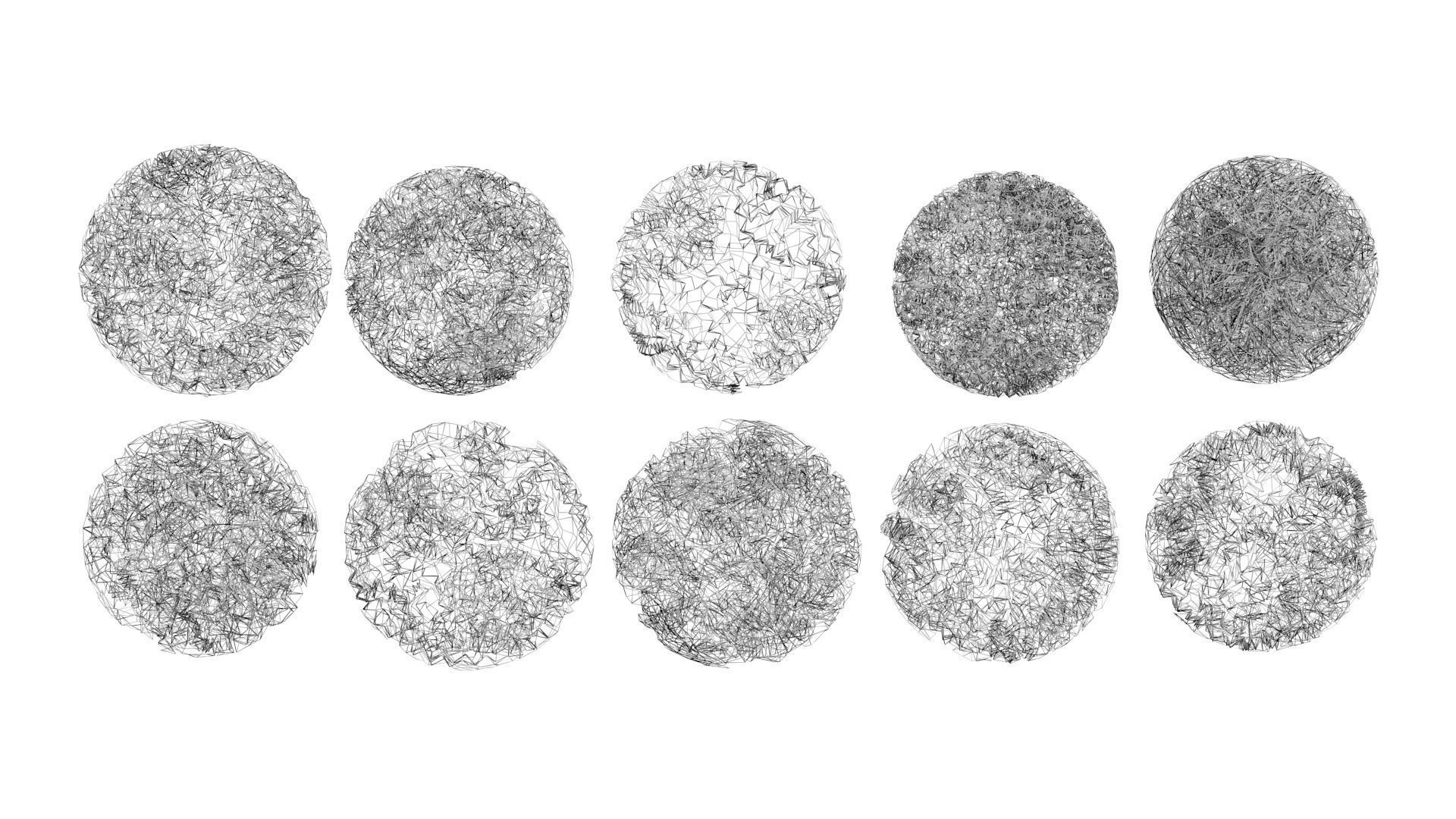 Crumpled Papers Set 3D model_19