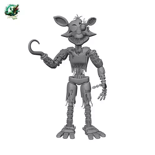Withered Foxy 3D print model