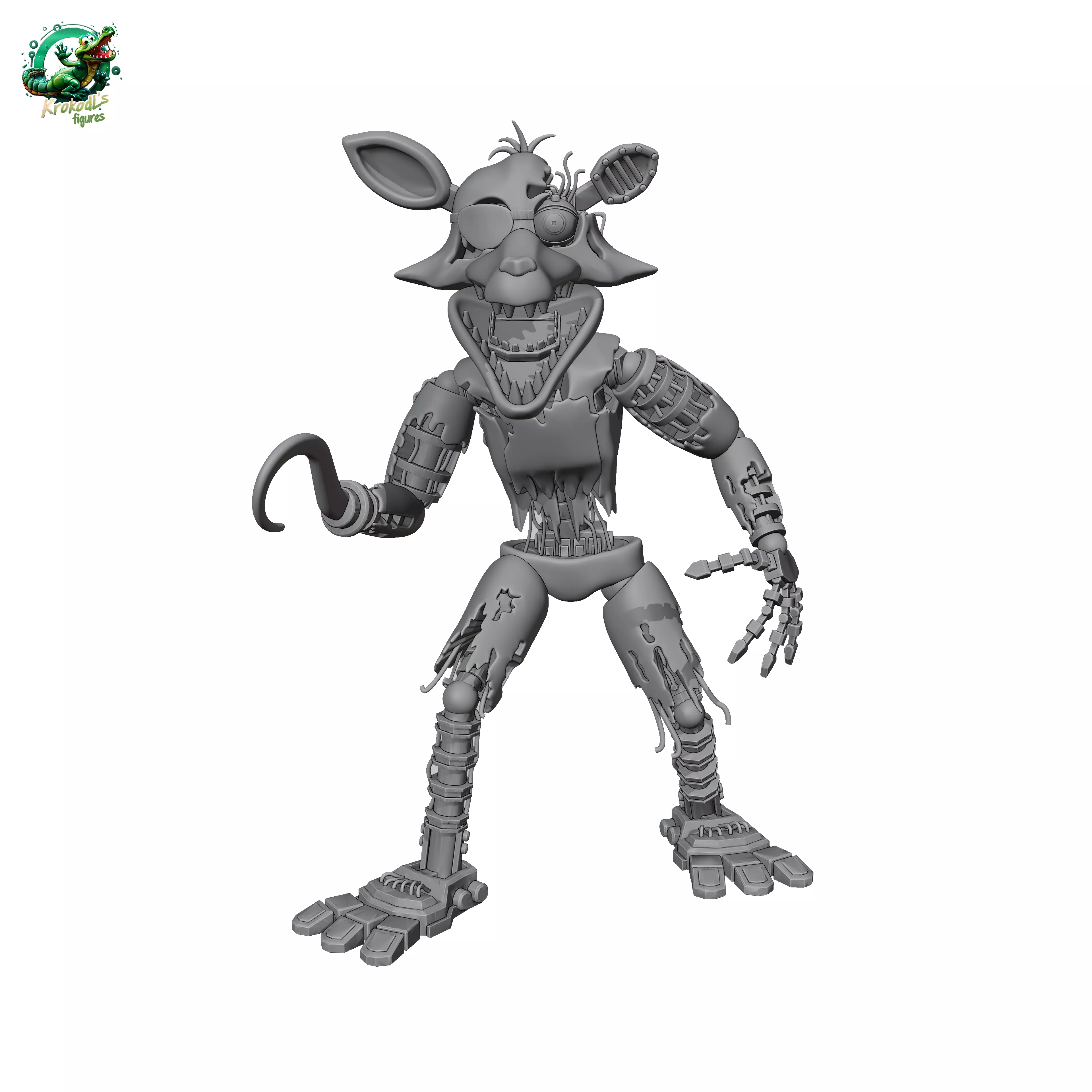 Withered Foxy 3D print model_0