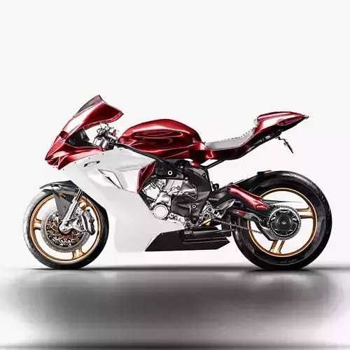 Motorcycle MV Agusta F3 Superbike High Quality 3D model