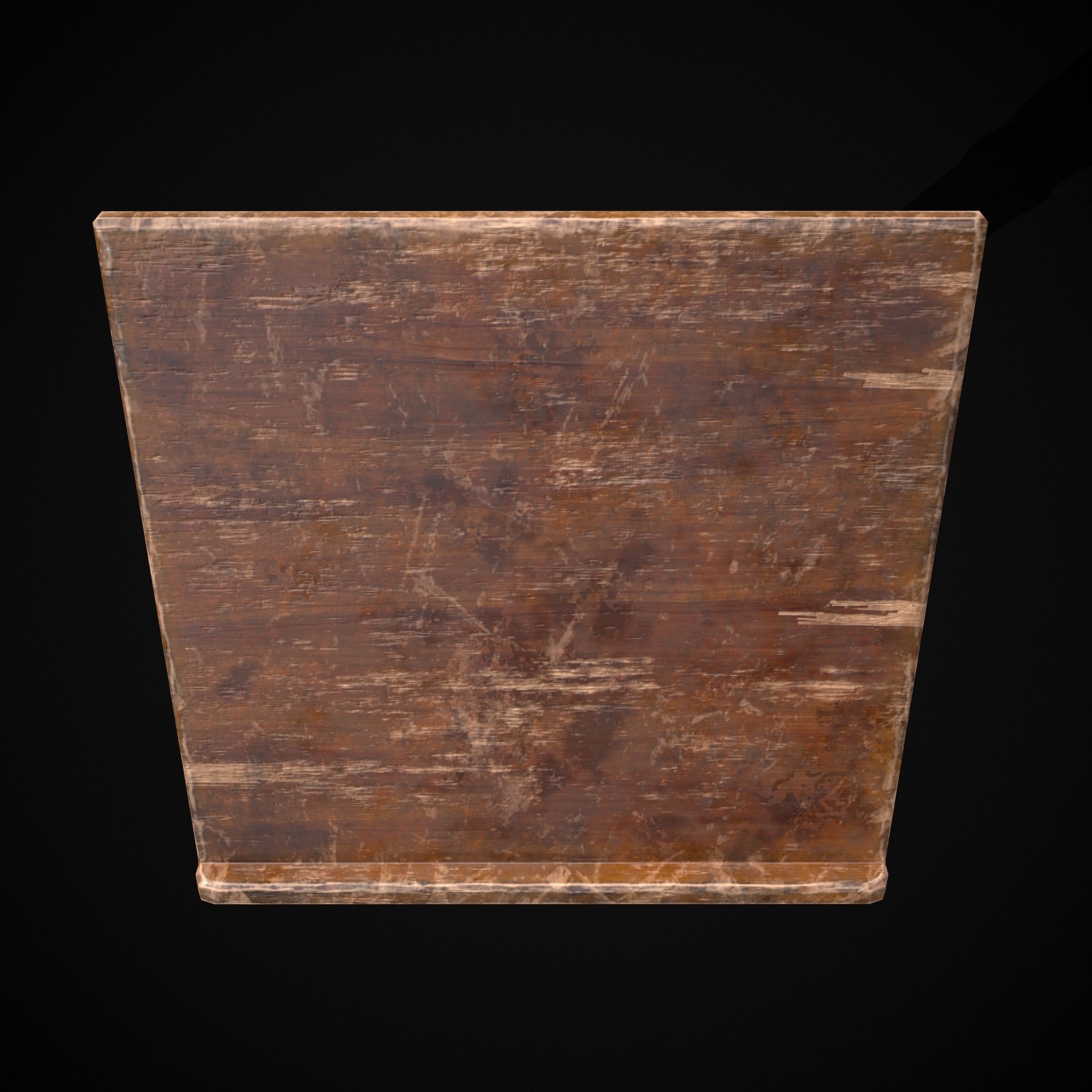 Antique Wooden Lecturn Low-poly 3D model_23