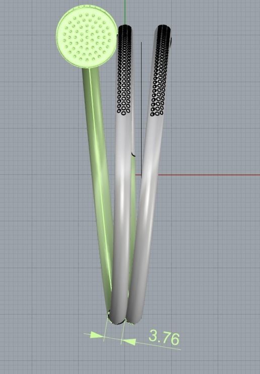 Bracelet juste un clou double 3D print model_3